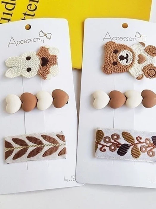 Animal Crossing Hair Clip Set Animal Crossing Hair Clip Set by Choco Maru for Child - catalog view