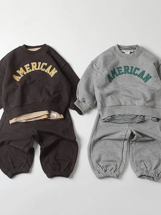 American Top & Bottom Set American Top & Bottom Set by With I for Child - catalog view