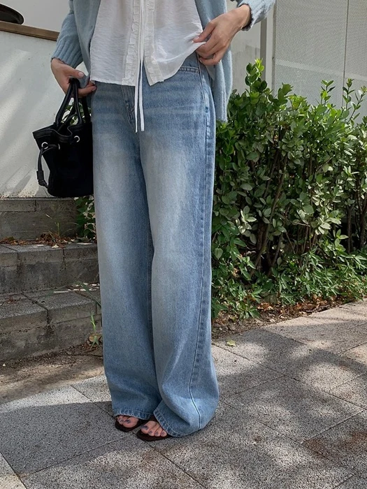 Link Washing Denim Pants by Pomelo for Women - catalog view