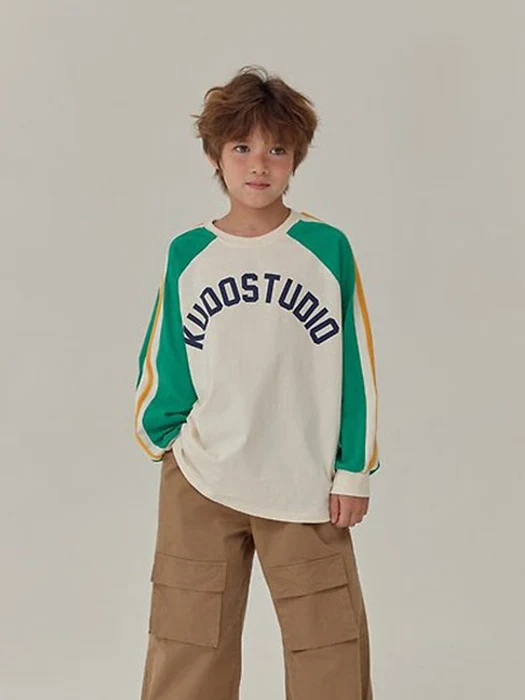 Varsity Raglan Long Sleeve Tee Varsity Raglan Long Sleeve Tee by Kudos for Child - catalog view