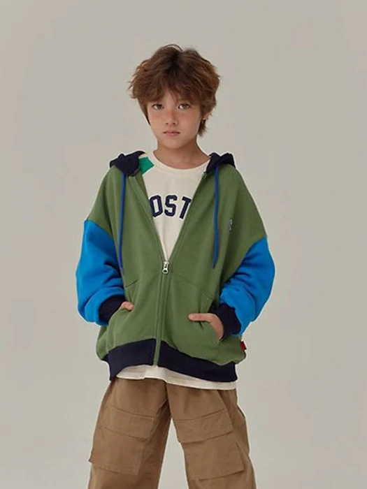 Color Block Zip-Up Hoodie by Kudos for Child - catalog view