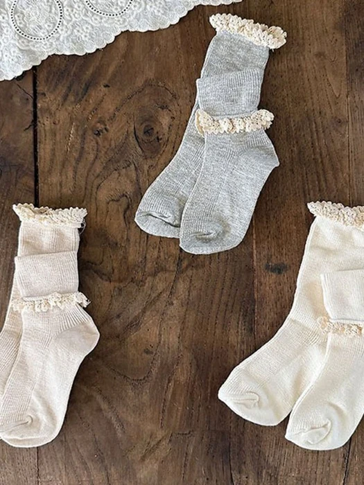 Olive Long Lace Socks Olive Long Lace Socks by Oren for Baby - catalog view