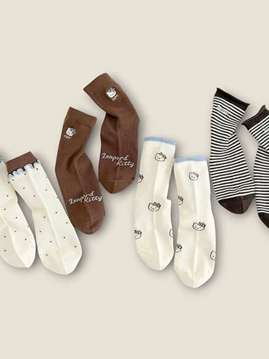 Brown Kiri 4-Pack Socks Set Brown Kiri 4-Pack Socks Set by Dudie for Child - catalog view