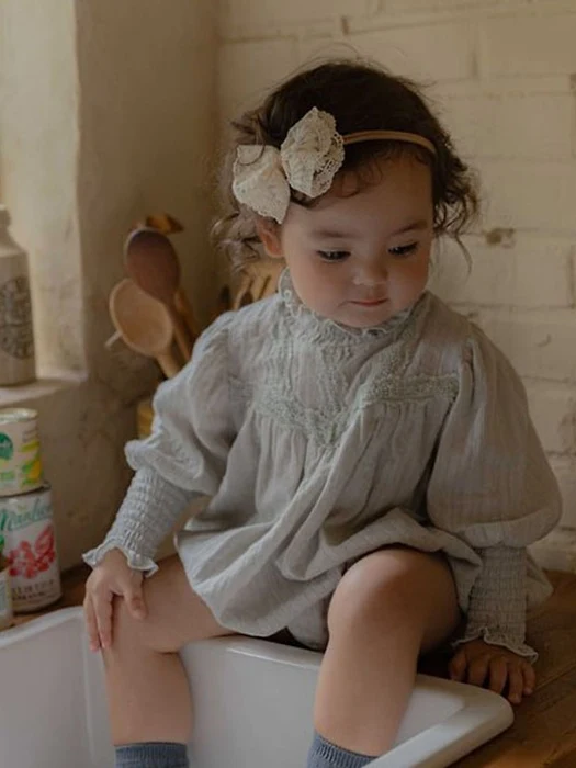 Bebe) Rielle Lace Romepr Bebe) Rielle Lace Romepr by Oren for Baby - catalog view