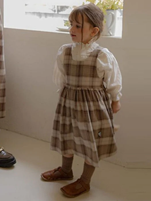 Kids) Leo Classic Check Dress by Oren for Child - catalog view