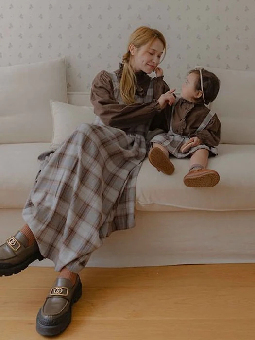 Mom) Leo Classic Check Dress by Oren for Mom + child - catalog view