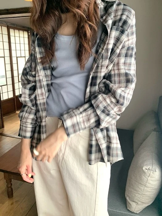 Glen Check Shirt Glen Check Shirt by Pomelo for Women - catalog view