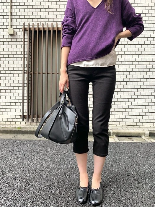 Biker Denim Pants by Pomelo for Women - catalog view