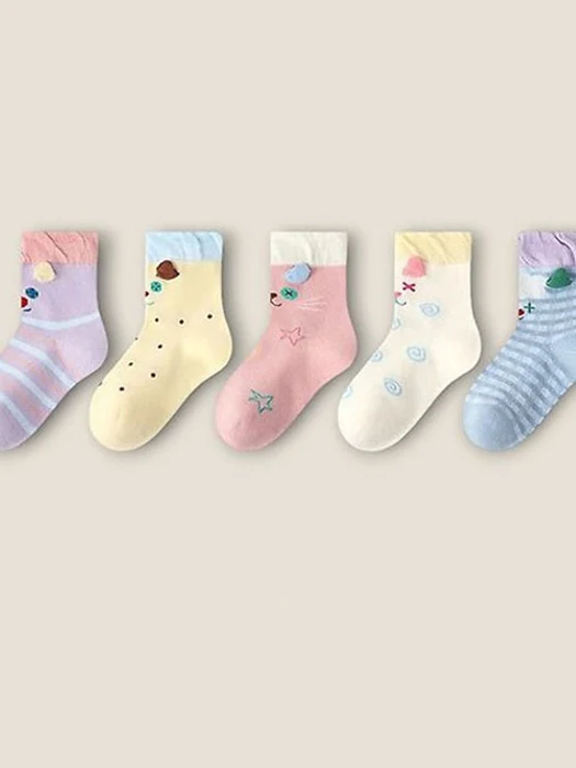 Meongnyang 5-Pack Socks Set Meongnyang 5-Pack Socks Set by Dudie for Child - catalog view