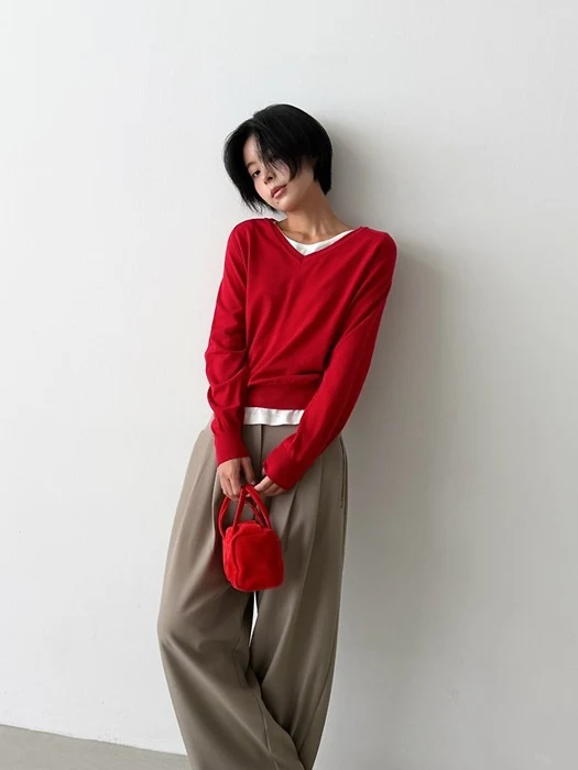 City V-neck Pullover City V-neck Pullover by Yikho for Women - catalog view