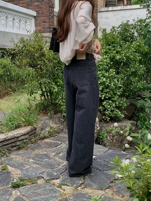 Ash Wide Denim Pants Ash Wide Denim Pants by Pomelo for Women - catalog view