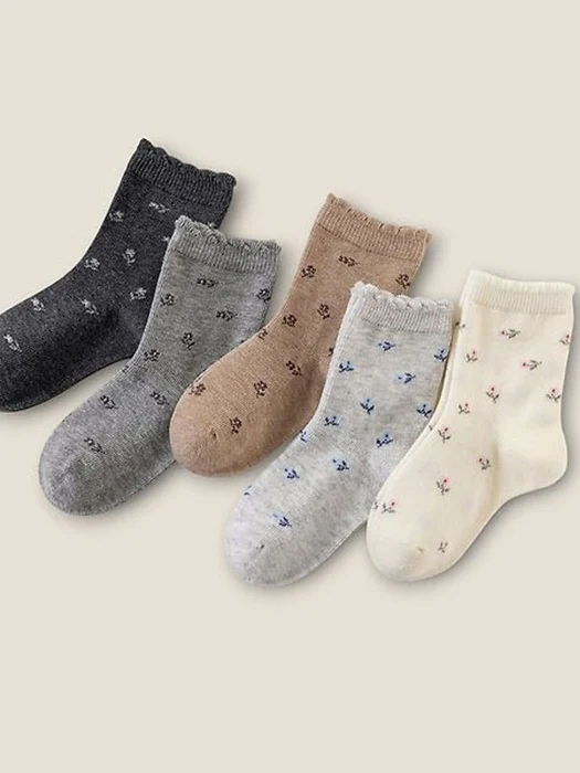 Autumn Flower 5-Pack Socks Set Autumn Flower 5-Pack Socks Set by Dudie for Child - catalog view