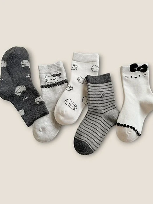 Cutie Kitty 5-Pack Socks Set Cutie Kitty 5-Pack Socks Set by Dudie for Child - catalog view