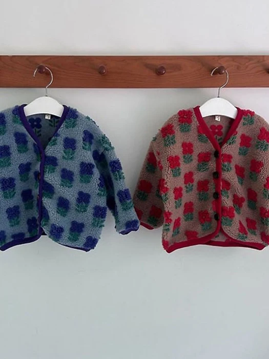 Rose Boucle Cardigan Rose Boucle Cardigan by Dajoa for Child - catalog view
