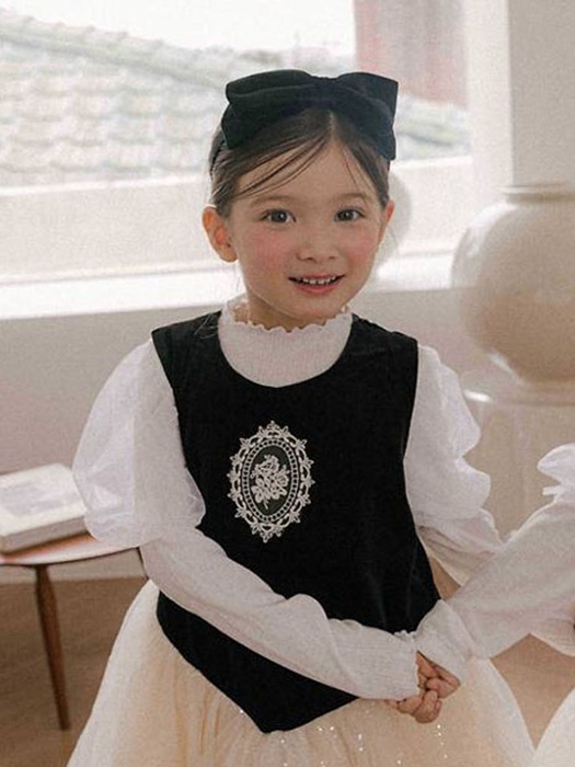 Le Printemps Tulle Sleeve Tee Le Printemps Tulle Sleeve Tee by Mini Recipe for Child - catalog view