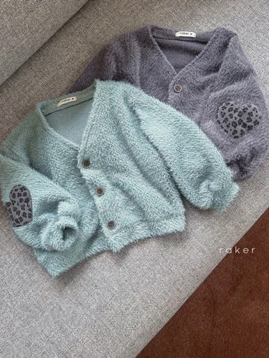 Leopard Heart Cardigan Leopard Heart Cardigan by Raker for Child - catalog view