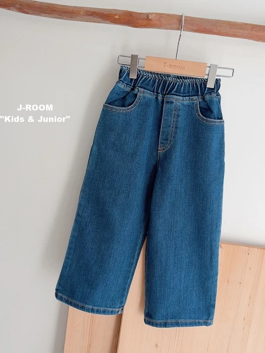 Special Price Stretch Denim Wide Pants Special Price Stretch Denim Wide Pants by J-Room for Child - catalog view