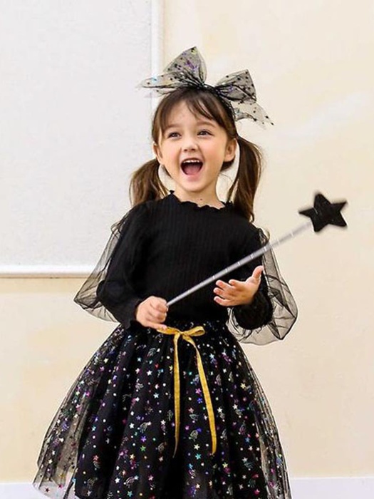 Ribbed Tulle Sleeve Tee by Mini Recipe for Child - catalog view