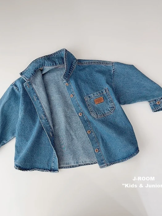 Tin Label Denim Shirt Tin Label Denim Shirt by J-Room for Child - catalog view