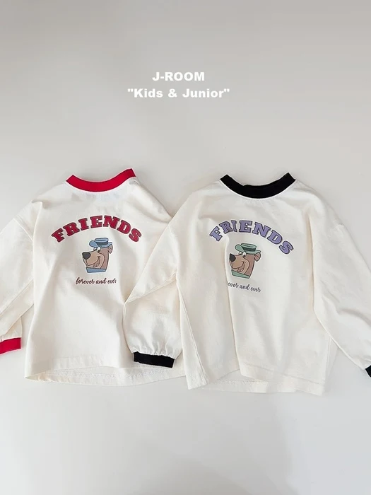 Friends Bear Color Block Tee Friends Bear Color Block Tee by J-Room for Child - catalog view