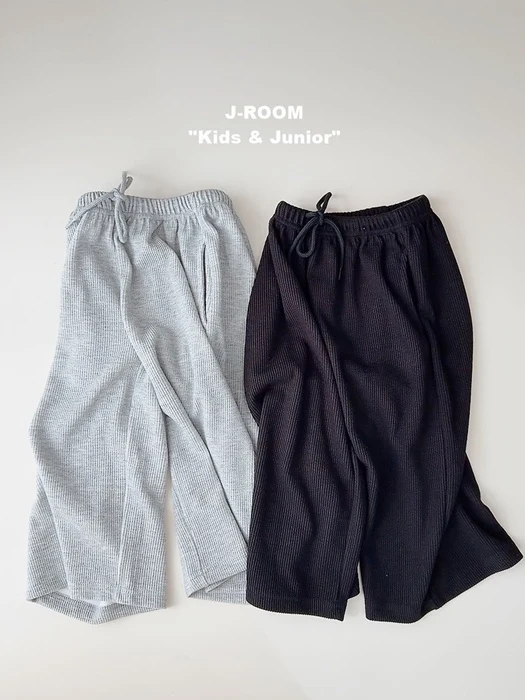 Silky Ribbed Wide Pants Silky Ribbed Wide Pants by J-Room for Child - catalog view