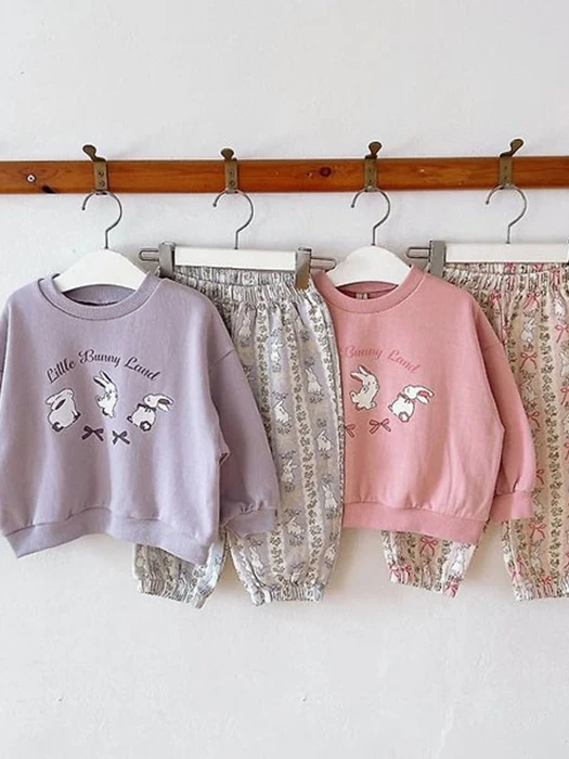 Bunny Top & Bottom Set Bunny Top & Bottom Set by Dajoa for Child - catalog view