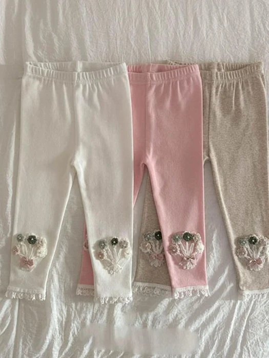 Ribbon Flower Cluster Leggings Ribbon Flower Cluster Leggings by Dae Sung Sa for Child - catalog view