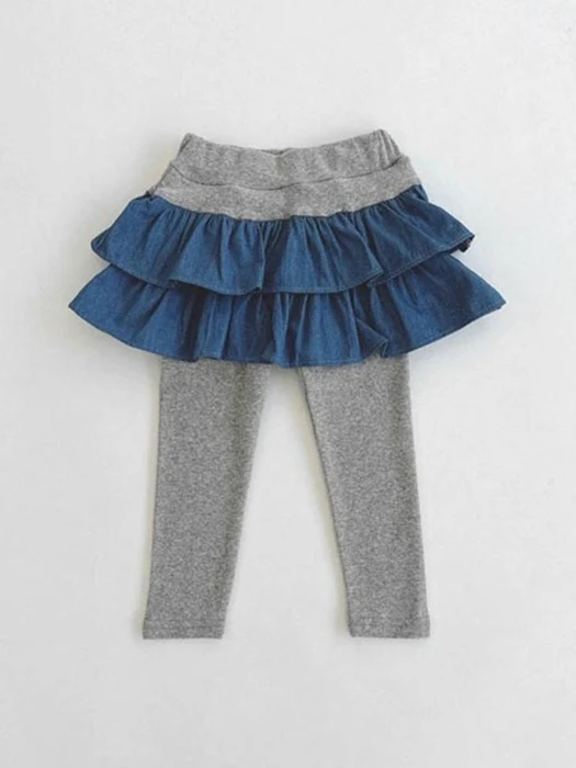 Denim Cancan Skirt Leggings Denim Cancan Skirt Leggings by Dae Sung Sa for Child - catalog view
