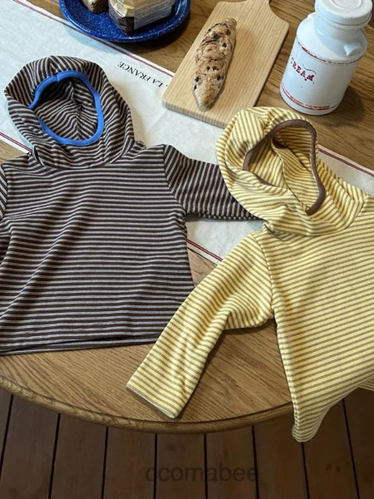 Sweet Chestnut Stripe Hooded Tee Sweet Chestnut Stripe Hooded Tee by Ccomabee for Child - catalog view