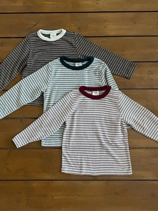 Latte Stripe Tee by Ccomabee for Child - catalog view