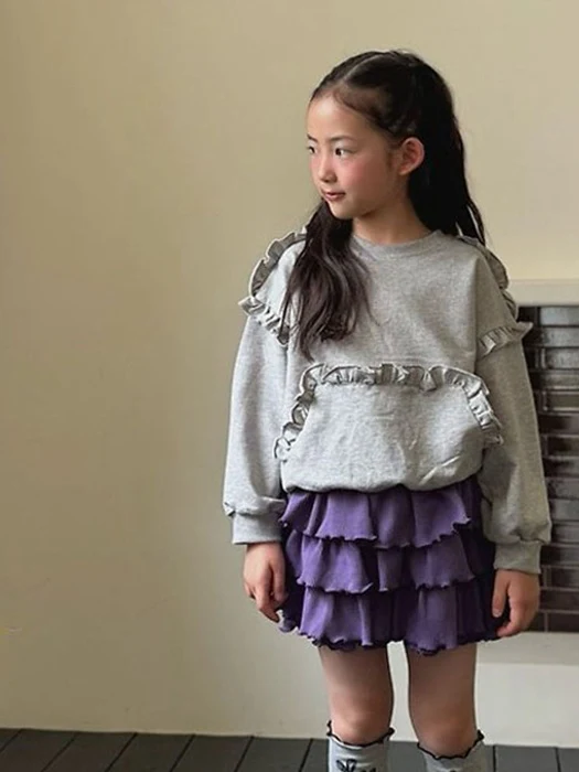 Ruffle Pocket Sweatshirt Ruffle Pocket Sweatshirt by Lago for Child - catalog view