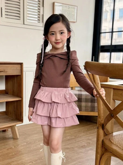 Ribbon Shoulder Tee Ribbon Shoulder Tee by Joy ello for Child - catalog view