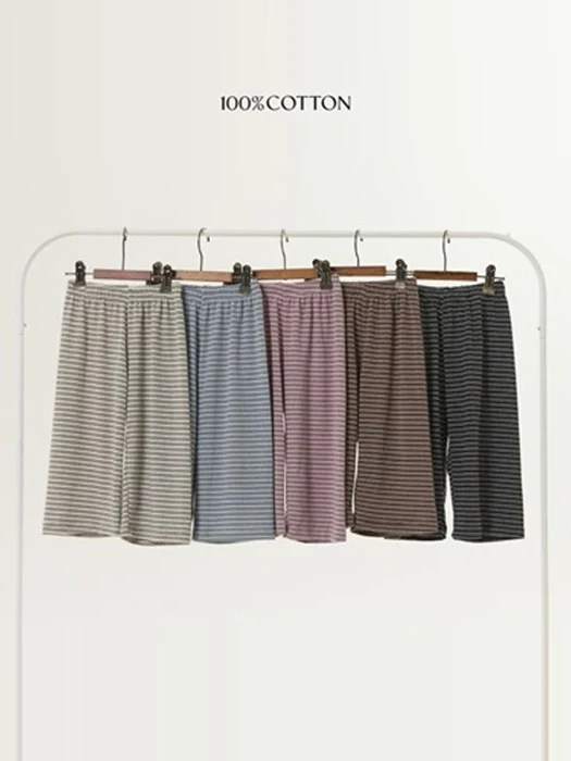 Luru Striped Wide Pants Luru Striped Wide Pants by 100 Cotton for Child - catalog view