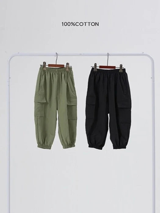 Woven Crispy Cargo Pants Woven Crispy Cargo Pants by 100 Cotton for Child - catalog view