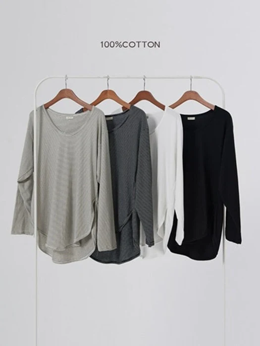 Adult Daily Overfit Long Sleeve Tee Adult Daily Overfit Long Sleeve Tee by 100 Cotton for Mom + child - catalog view