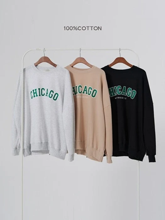 Adult Chicago Boxy Sweatshirt Adult Chicago Boxy Sweatshirt by 100 Cotton for Mom + child - catalog view