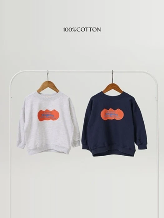 Orange Sweatshirt Orange Sweatshirt by 100 Cotton for Child - catalog view