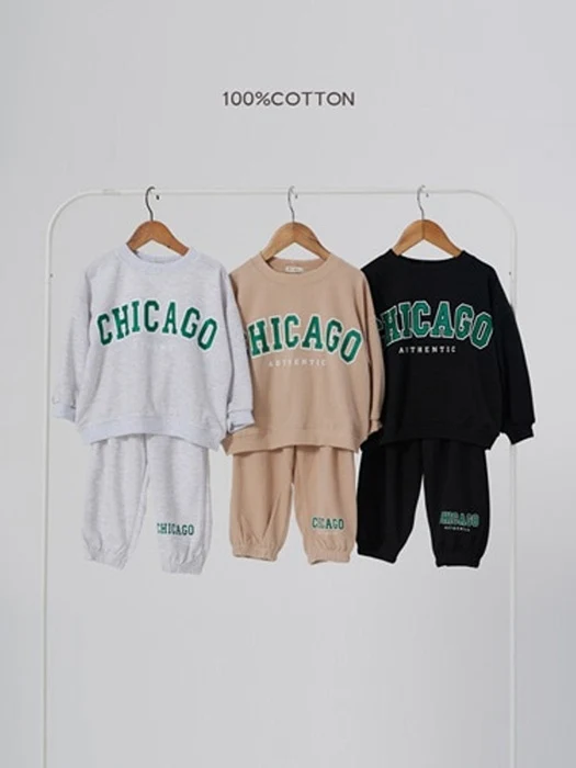 Chicago Top & Bottom Set Chicago Top & Bottom Set by 100 Cotton for Child - catalog view