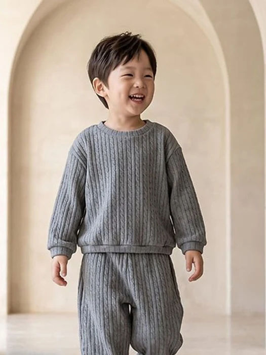 Cable Knit Sweatshirt Cable Knit Sweatshirt by Zizibe for Baby - catalog view
