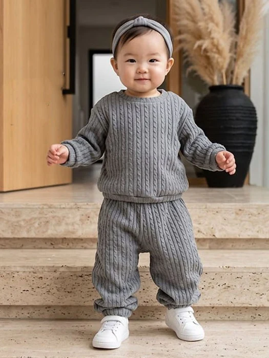 Knit Cable Pants Knit Cable Pants by Zizibe for Baby - catalog view