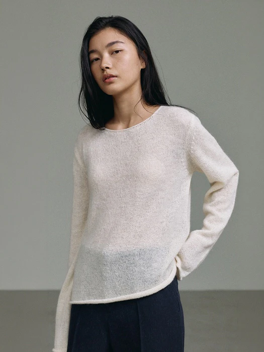Seethrough Hair Round Knit Top Seethrough Hair Round Knit Top by Understanding for Women - catalog view
