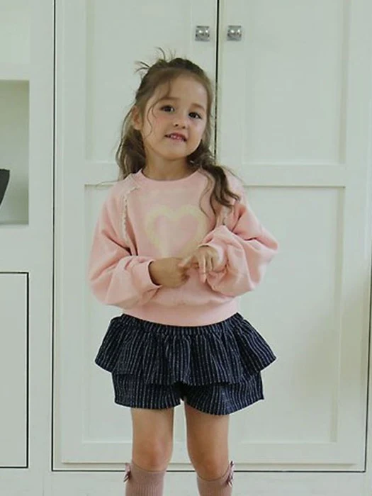 Lace Heart Tee by Mori Mori for Child - catalog view