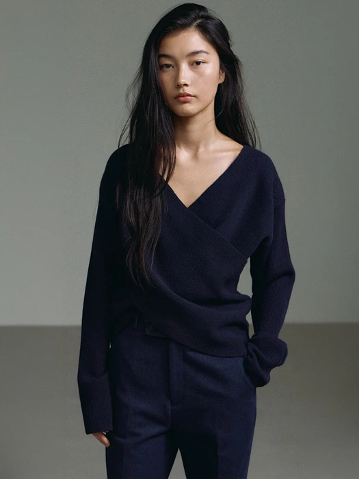 Reverse Wrap Knit Top by Understanding for Women - catalog view