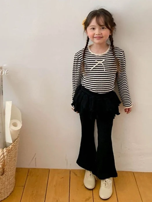 Jennie Rib Cancan Flare Pants by Petit & Petit for Child - catalog view