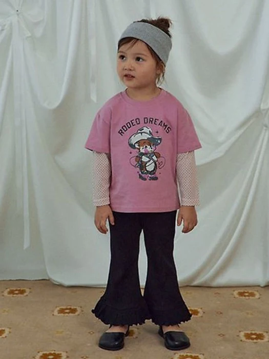 Pie Rib Bootcut Pants Pie Rib Bootcut Pants by Petit & Petit for Child - catalog view
