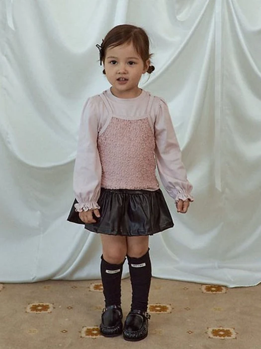 Leather Cancan Skirt by Petit & Petit for Child - catalog view