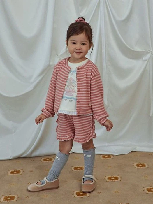 Striped Frill Pants Striped Frill Pants by Petit & Petit for Child - catalog view
