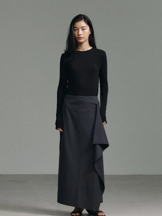 Drape Pencil Long Skirt Drape Pencil Long Skirt by Understanding for Women - catalog view