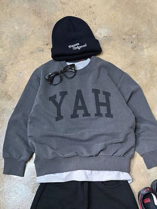 Yes Sweatshirt-Charcoal by Honeypot for Child - catalog view