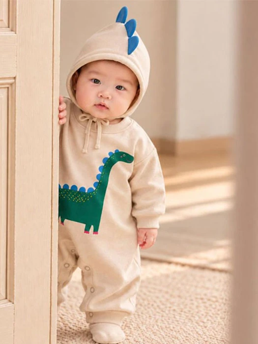 Dino Baby Suit (Including Bonnet) Dino Baby Suit (Including Bonnet) by Oh lavie for Baby - catalog view